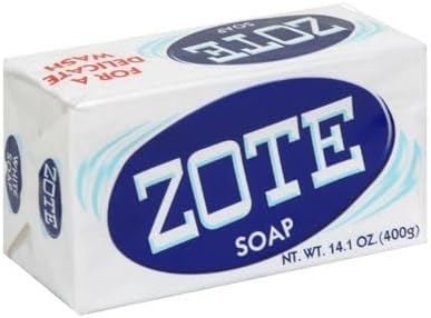 (PACK OF 3 BARS) Zote WHITE Laundry Bar Soap, with Even MORE Whitening Power & Satin Remover. Light Fresh Scent! Safe for delicate clothes! (3 Bars, 14.1oz Each Bar)