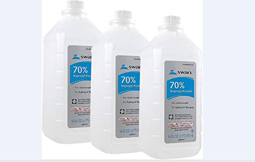 Swan Isoprophyl Alcohol, 70% 16 oz Pack of 3