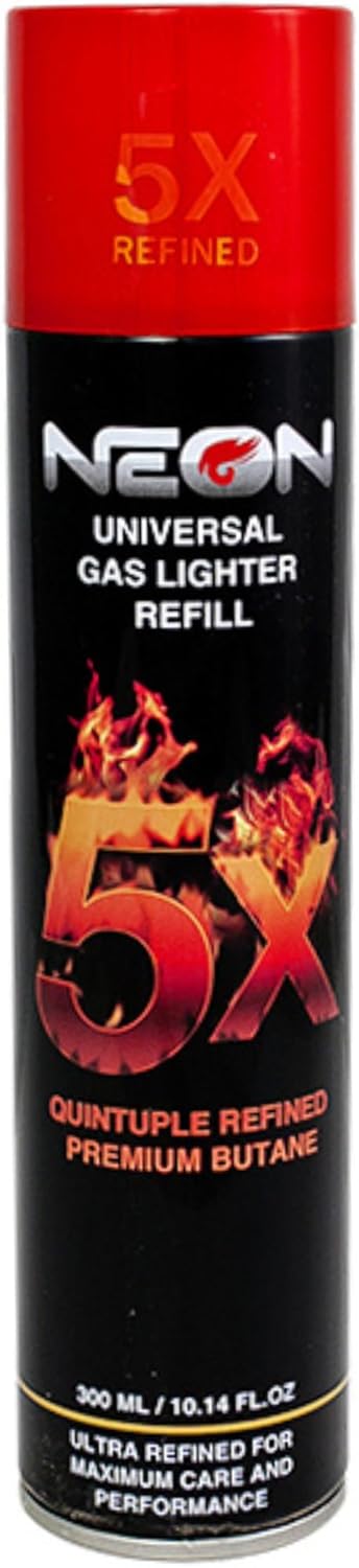 NEON Butane Premium 5X Refill 300ML (4 Pack), Quintuple Refined Premium Butane, in Supply Syndicate Packaging