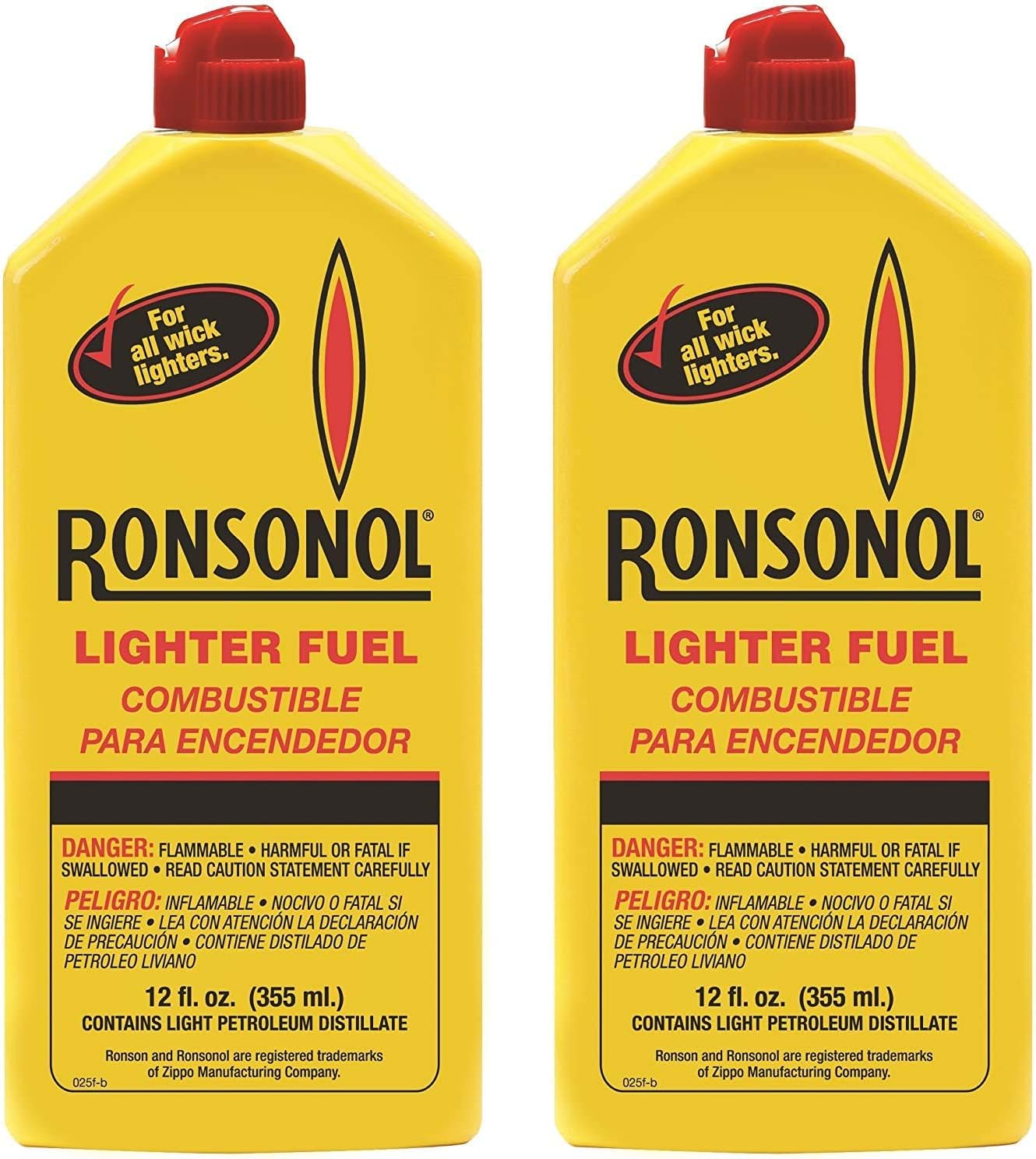 Ronson 12 Ounces Ronsonol Lighter Fuel (Pack of 2)