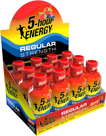 5-hour ENERGY Shot, Regular Strength, Berry 1.93 Ounce, 12 Count