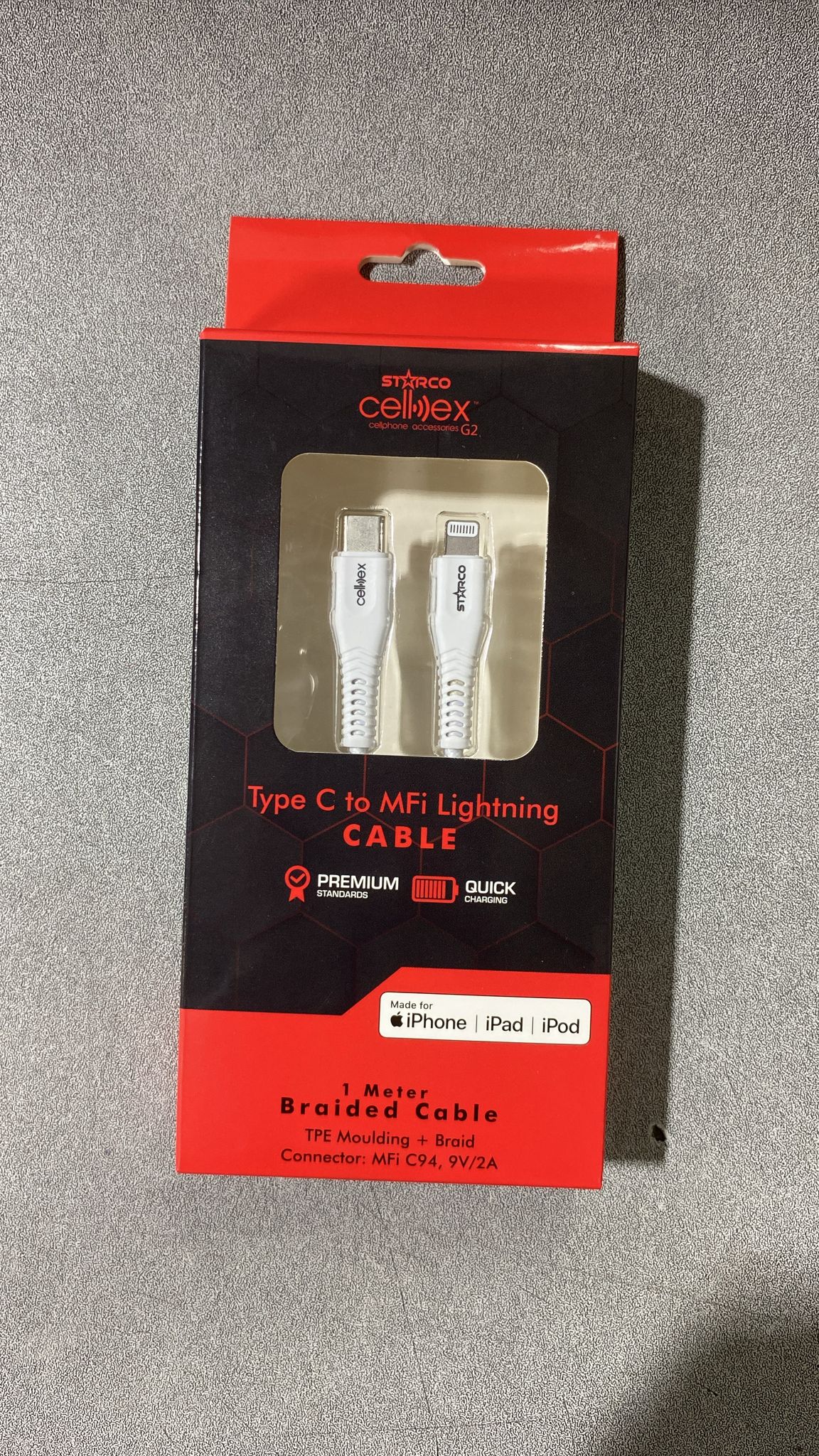 Starco Cellex Type C to MFi Lightning Cable